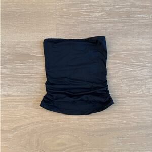 White Fox Tube Top Strapless Size XXS Black